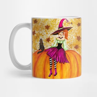 Redhead witch ready for autumn Mug